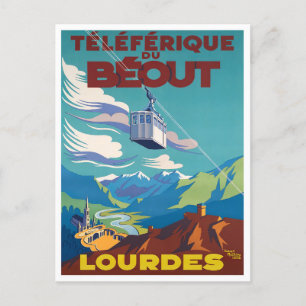 Carte Postale Voyage vintage Lourdes France