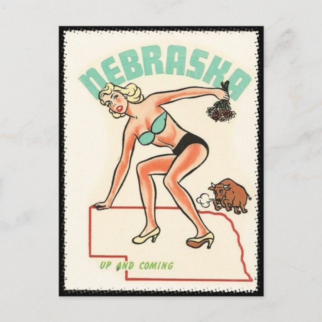 Carte postale voyage vintage Nebraska (Devant)