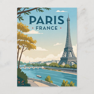 Carte Postale Voyage Vintage Paris