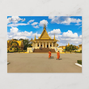 Carte Postale voyage vintage Phnom penh Cambodge ville