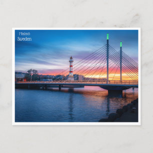 Carte Postale voyage vintage retro Malmö Suède Suède Tourisme