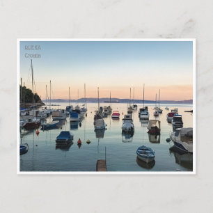 Carte Postale voyage vintage Rijeka Croatie Kostrena Opatija