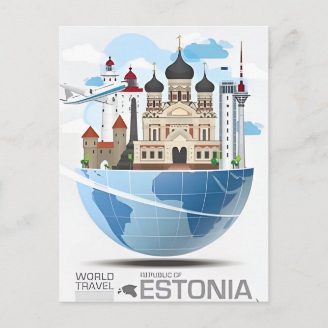 Carte Postale voyage vintage Tallinn Estonie (Devant)