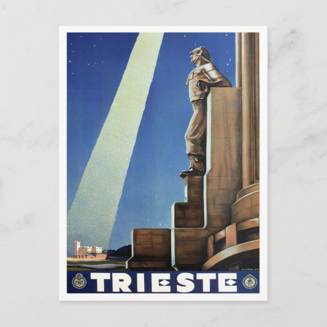 Carte Postale Voyage vintage Trieste Italie (Devant)