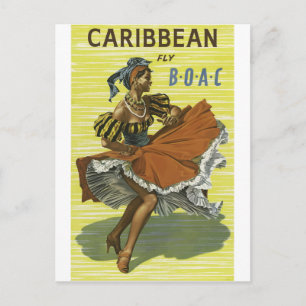 Carte Postale Voyage vintage vacances des Caraïbes