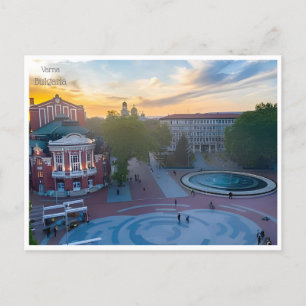 Carte Postale voyage vintage varna bulgaria CITY Bulgarie retro