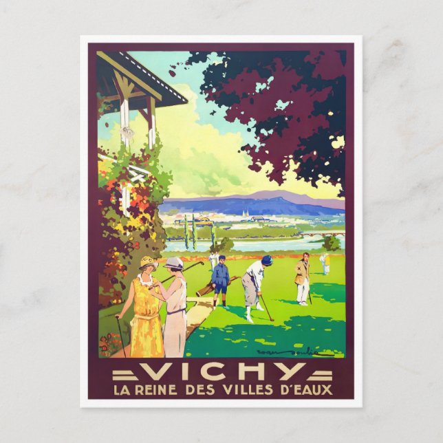 Carte Postale Voyage vintage Vichy France (Devant)