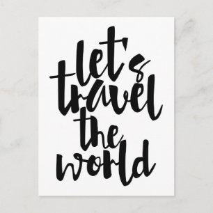 Carte Postale Voyageons dans le monde Citer