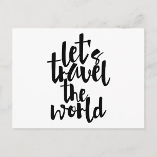 Carte Postale Voyageons dans le monde Citer