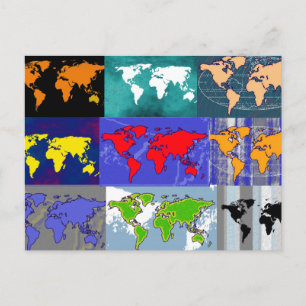 Carte Postale voyager partout dans le monde