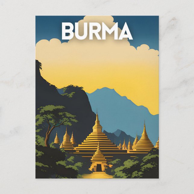 Carte Postale Voyages au Myanmar (Devant)