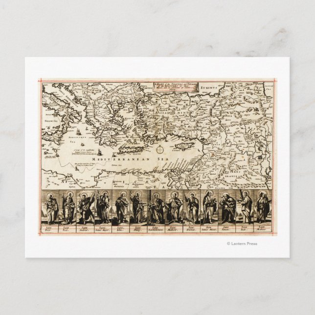 Carte Postale Voyages de l'apôtre PaulCarte panoramique (Devant)