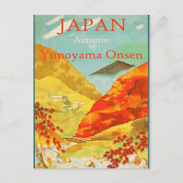 Carte Postale Voyages vintages au Japon (Devant)