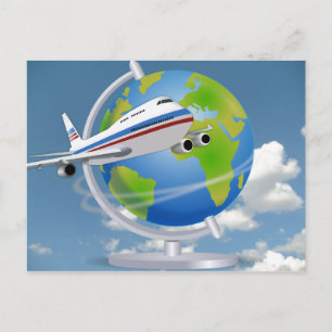 Carte Postale Voyageur mondial