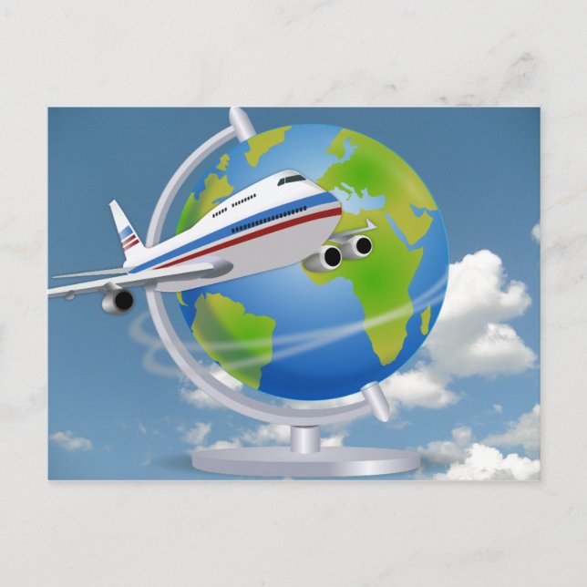 Carte Postale Voyageur mondial (Devant)