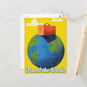 Carte Postale Voyagez à travers le Monde