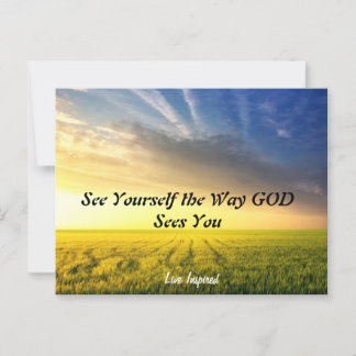 Carte postale - Voyez-vous comme DIEU vous voit