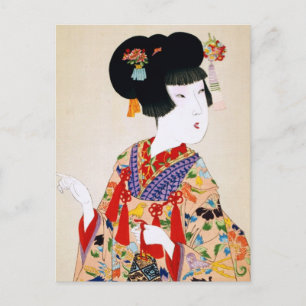Carte Postale Vrai Beauté Vintage Japonais Imprimer
