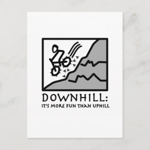 Carte Postale VTT Downhill Thrill