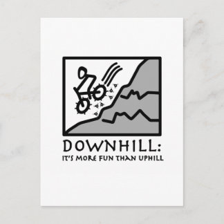 Carte Postale VTT Downhill Thrill
