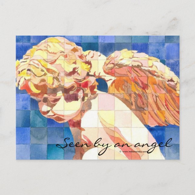 Carte postale "Vu par un ange" (Devant)