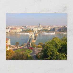 Carte Postale Vue aérienne de Budapest, Hongrie