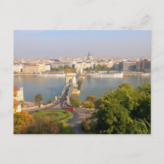 Carte Postale Vue aérienne de Budapest, Hongrie