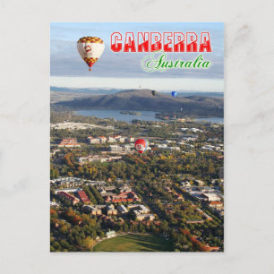 Carte Postale Vue aérienne de Canberra - la capitale australienn
