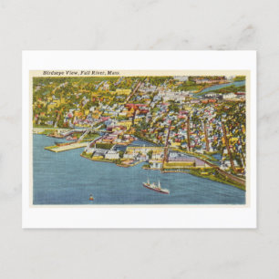 Carte Postale Vue aérienne de Fall River Voyage vintage