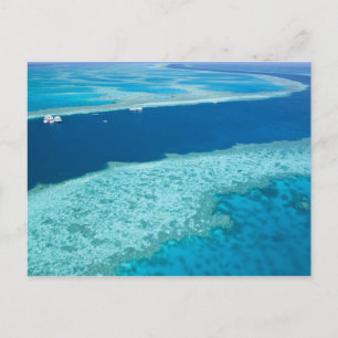Carte Postale Vue aérienne de la Grande Barrière de Corail par