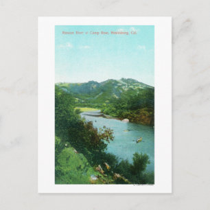 Carte Postale Vue aérienne de la rivière russe au Camp Rose