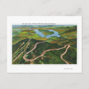 Carte Postale Vue aérienne de la route commémorative Whiteface M