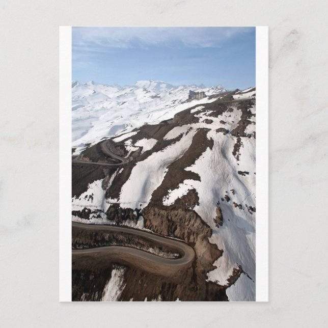 Carte Postale Vue aérienne de la station de ski de Valle Nevado  (Devant)