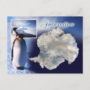 Carte Postale Vue aérienne de l'Antarctique