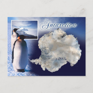 Carte Postale Vue aérienne de l'Antarctique