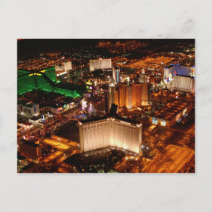 Carte Postale Vue aérienne de Las Vegas depuis un blimp
