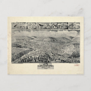 Carte Postale Vue aérienne de Lonaconing, Maryland (1905)