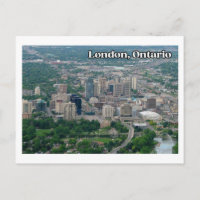 Vue aérienne de London Ontario centre-ville