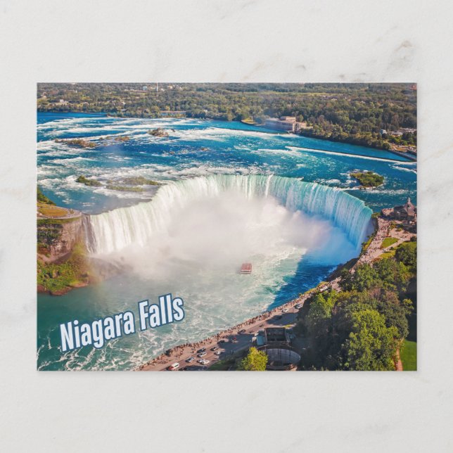Carte Postale Vue aérienne de Niagara Falls (Devant)
