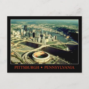 Carte Postale Vue aérienne de Pittsburgh, Pennsylvanie