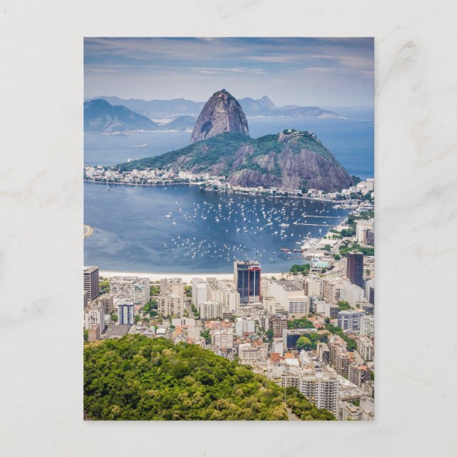 Carte Postale Vue aérienne de Rio de Janeiro (Devant)