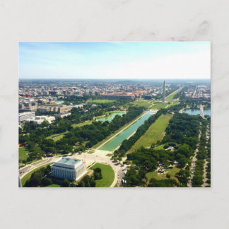 Carte Postale Vue aérienne de Washington DC National Mall et Mon