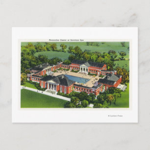 Carte Postale Vue aérienne du centre de loisirs Spa de Saratoga