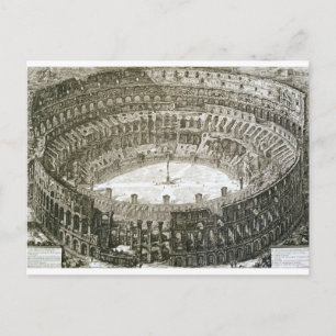 Carte Postale Vue aérienne du Colisée à Rome depuis 'Vues de