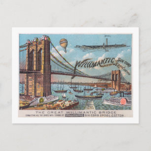 Carte Postale Vue aérienne du pont Willimantic