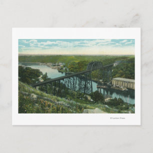 Carte Postale Vue aérienne du ruisseau Rondout et du pont Wilbur