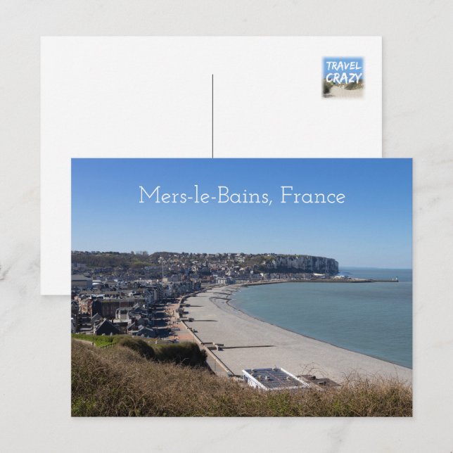 Carte Postale Vue aérienne, Mers-le-Bains, France (Devant / Derrière)