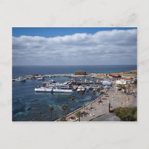 Carte Postale Vue aérienne par drone du port et du château de Pa