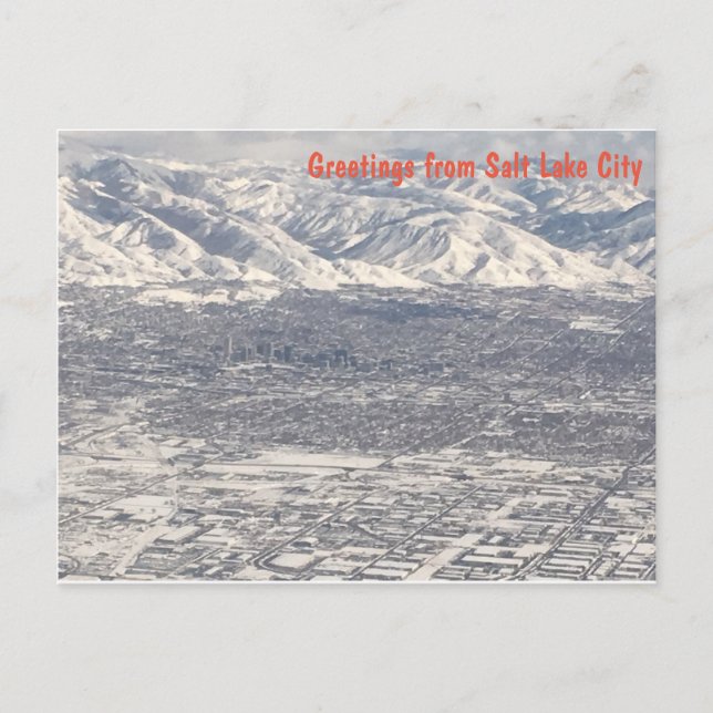 Carte Postale Vue aérienne - Salt Lake City (Devant)