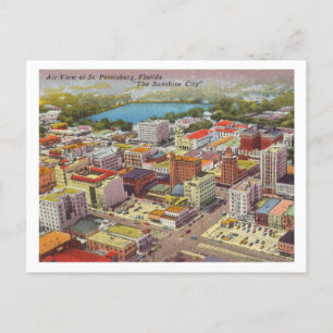 Carte Postale Vue aérienne Vintage de St. Petersburg